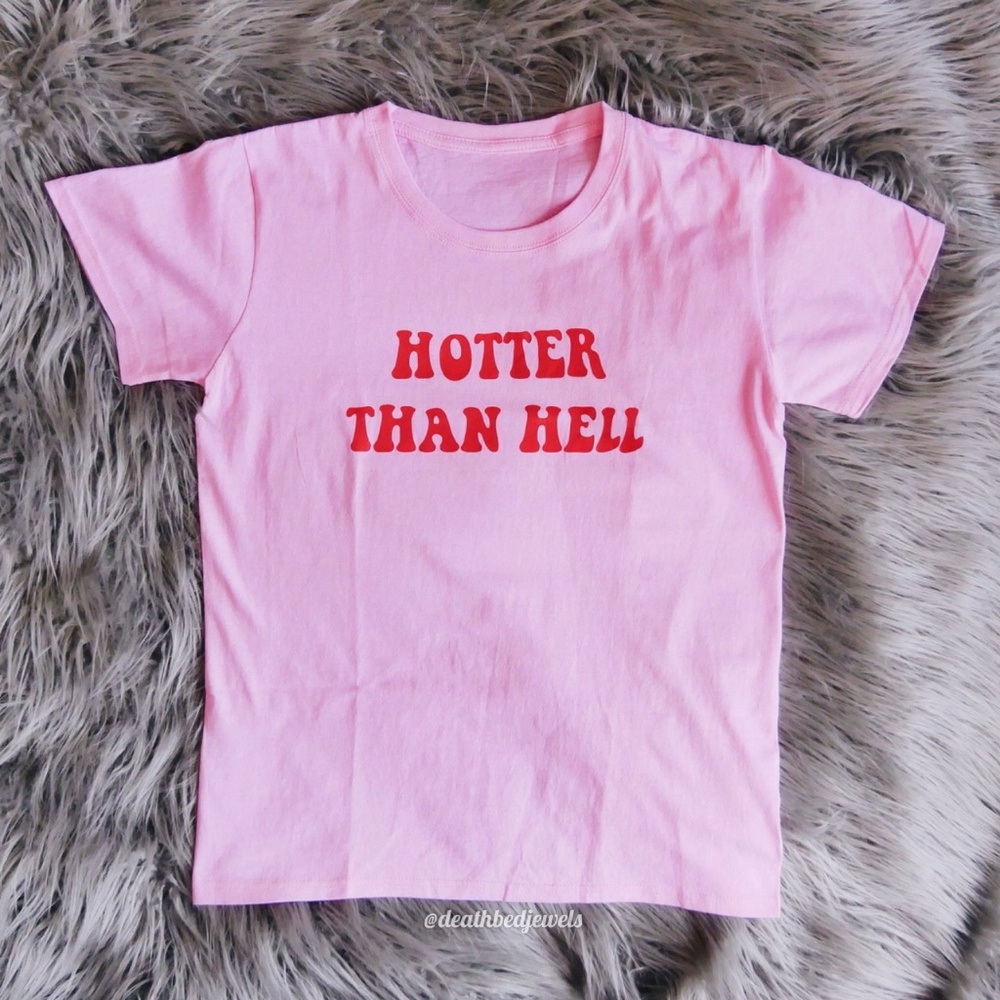 ⚡Pre-Order⚡ Hotter Than Hell Graphic Tee Pastel
